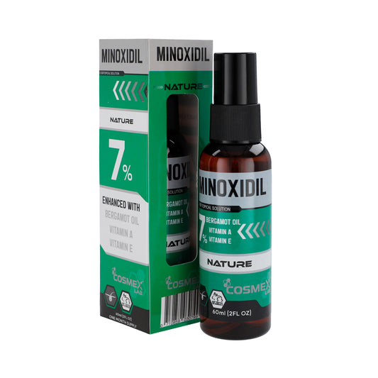 MINOXIDIL 7% con Bergamota Crecimiento Barba y Bigote con Vitamina A y E 1 mes